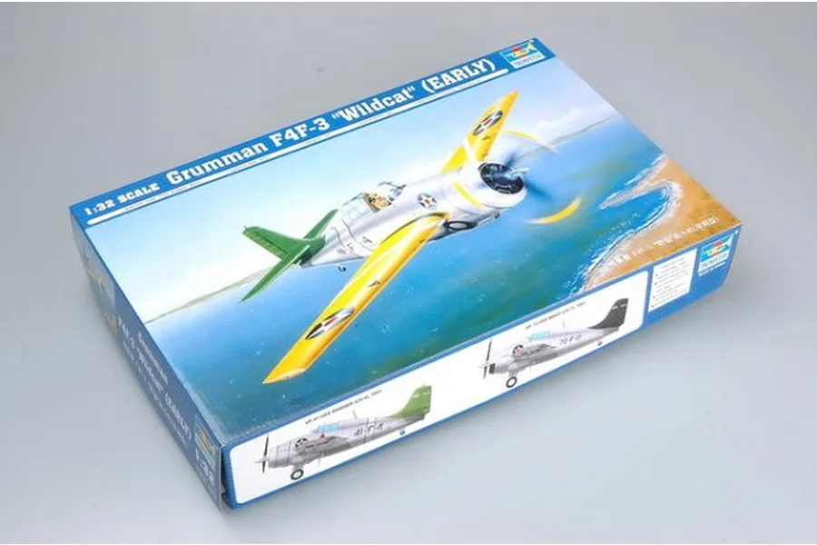 Trumpeter 1/32 Grumman F4F-3 &amp;quot;Wildcat&amp;quot; (Early) Fighter Scaled Plastic Model Kit image 50593