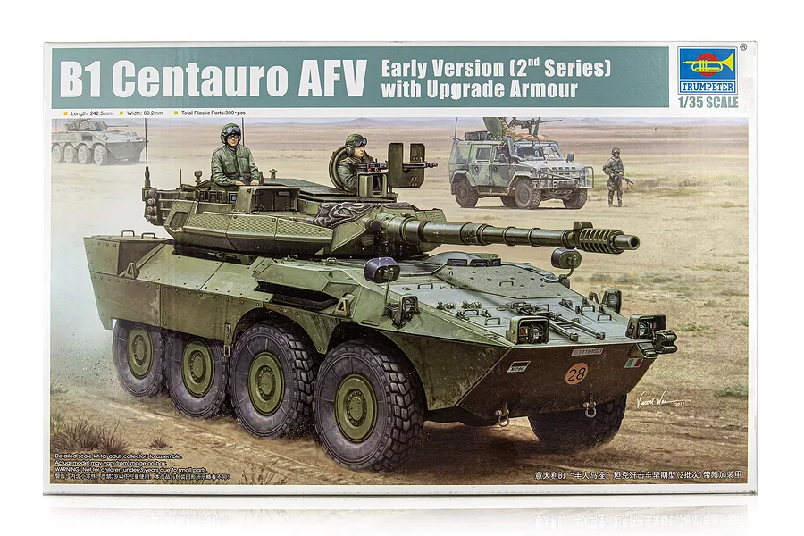 Trumpeter 1/35 Italian B1 Centauro AFV Early Version Tank Destroyer (2nd Series) Armoured Vehicle Scaled Plastic Model Kit image 50596