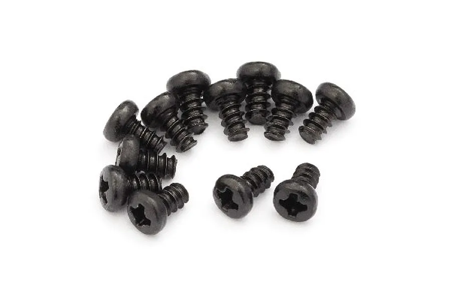 Blackzon 2.3x4mm Coarse Thread Button Head Screws 12Pcs image 50682