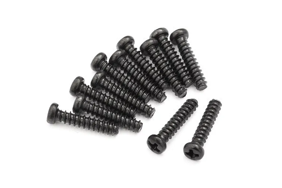 Blackzon 2.6x12mm Coarse Thread Button Head Screws 12Pcs image 50683