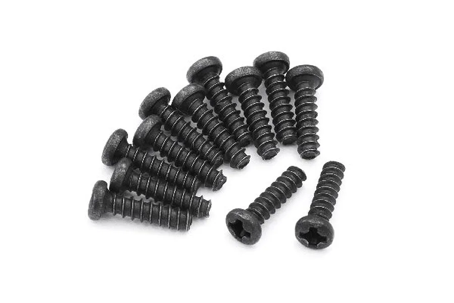 Blackzon 2x8mm Coarse Thread Button Head Screws 12Pcs image 50692