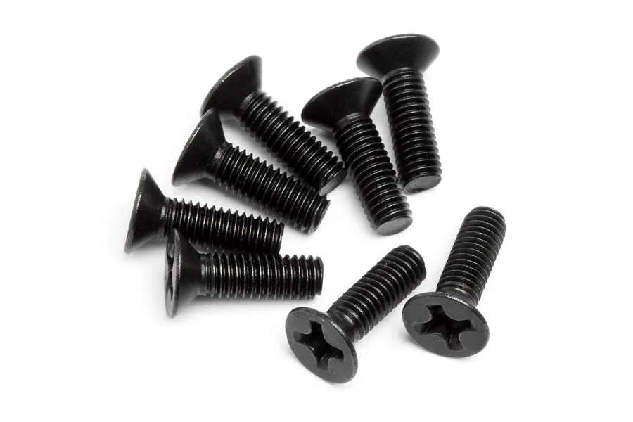 Maverick 3x10mm Fine Thread Countersunk Head Screws 4Pcs image 50714
