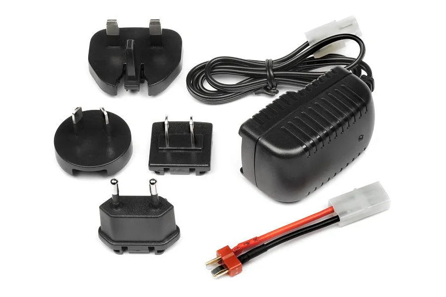 Maverick Multi-Region 9v 300mAh Charger for 7.2v NiMH Battery w/ Tamiya to Deans Adapter image 50726