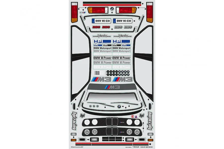 HPI 1/10 BMW M3 E30 Unpainted Body Shell image 5085
