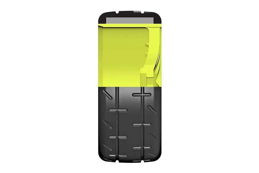 GRP 3.1&amp;quot; GT-T01 Revo S4 Soft/Medium Compound Belted Tyres on 7 Spoke Yellow Rims - Glued Wheels 2Pcs image 50907
