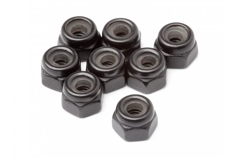 Maverick Black 2.5mm Nyloc Nuts 8Pcs image 50940