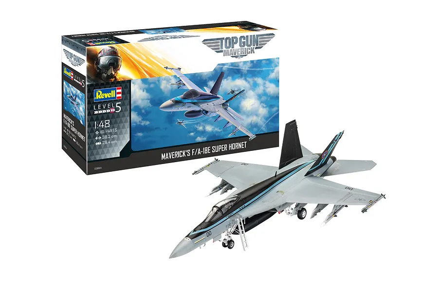 Revell 1/48 F/A-18E Super Hornet ‘Top Gun: Maverick’ Scaled Plastic Model Kit image 50976