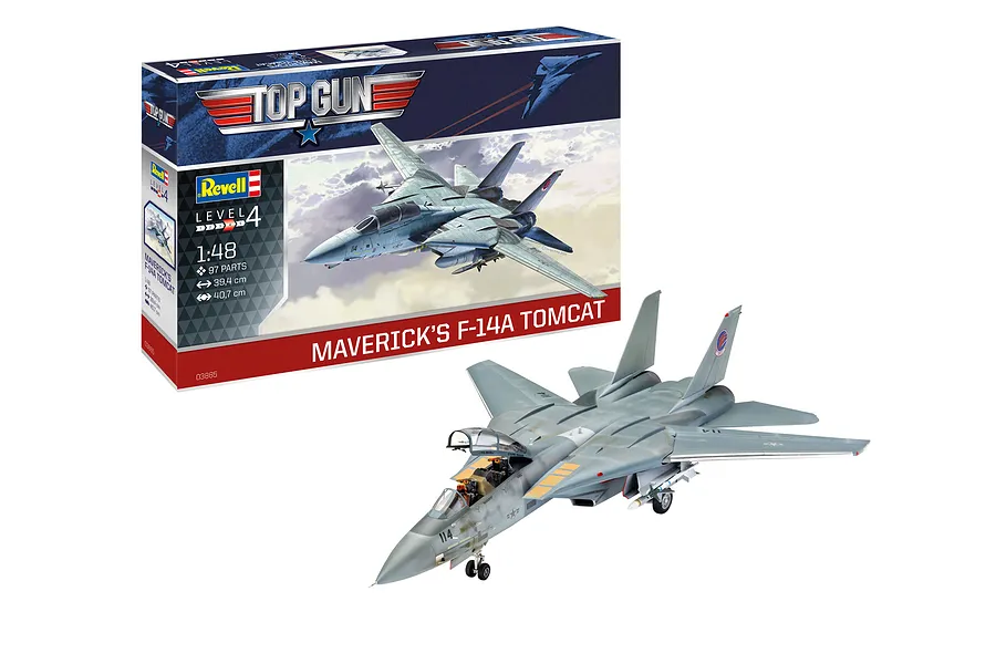 Revell 1/48 F-14A Tomcat ‘Top Gun: Maverick’ Scaled Plastic Model Kit image 50983