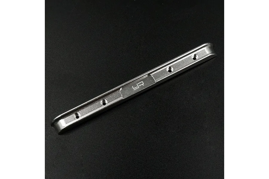 Yeah Racing Silver Aluminium SCX24 C10 Jeep Rear Bumper image 51066