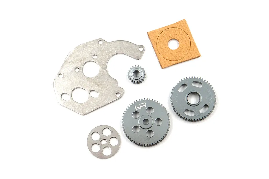 Yeah Racing SCX24 Steel Centre Transmission Set w/ Plate image 51069