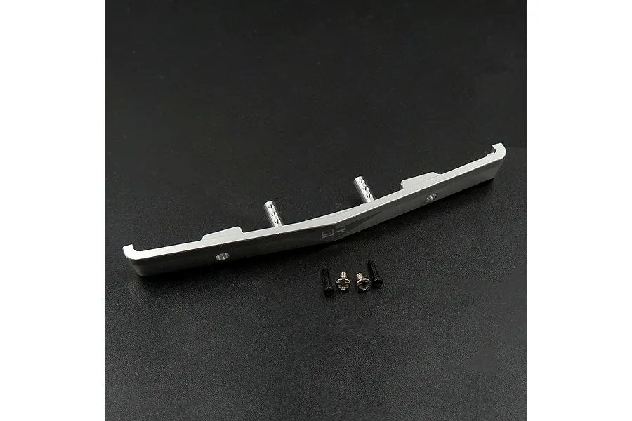 Yeah Racing Silver Aluminium SCX24 C10 Jeep Front Bumper image 51080