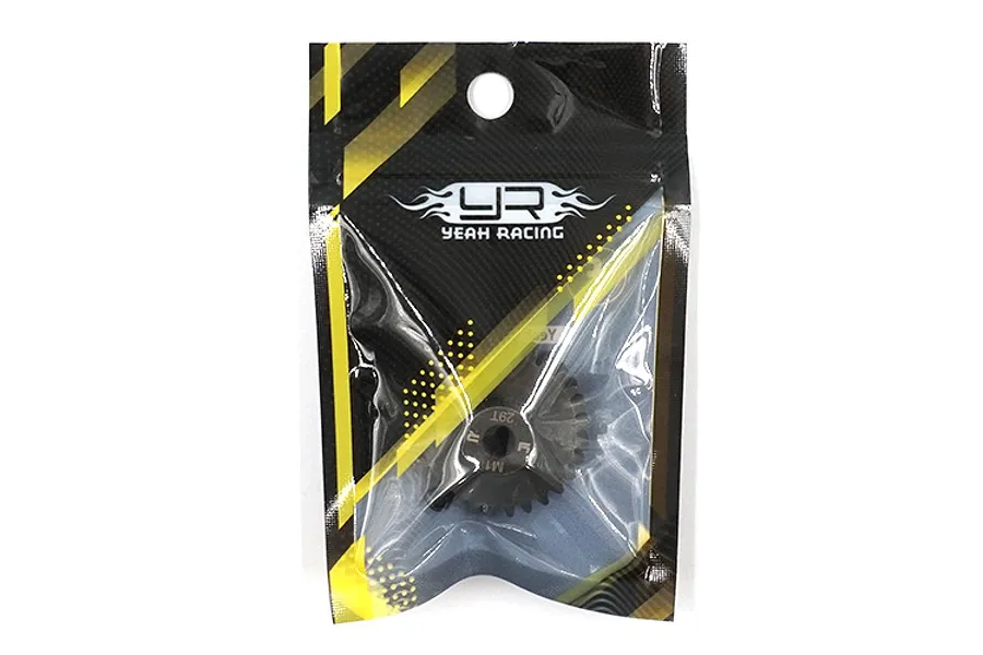Yeah Racing HD Steel 29T 1Mod Pinion Gear inside its original black and yellow branded retail packaging.