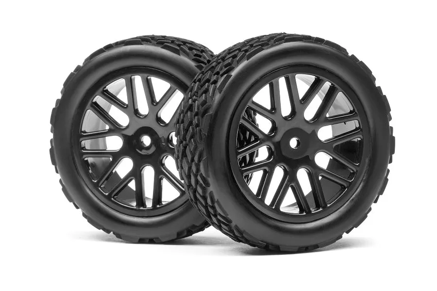 Maverick 2.5&amp;quot; Strada RX Tyres on Black Split Spoke Rims - Glued Wheels 2Pcs image 51169
