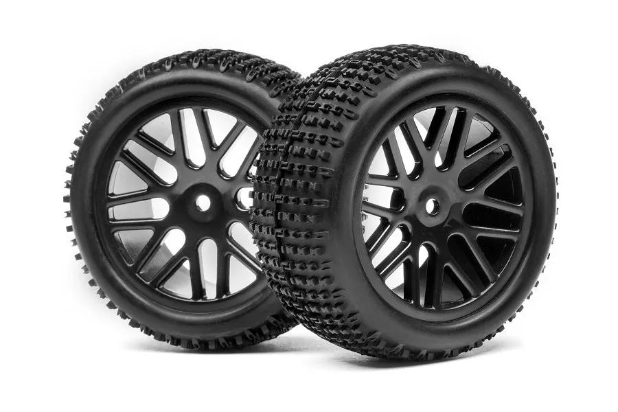 Maverick 2.5&amp;quot; Strada XB Tyres on Black Split Spoke Wheels - Glued Wheels 2Pcs image 51175