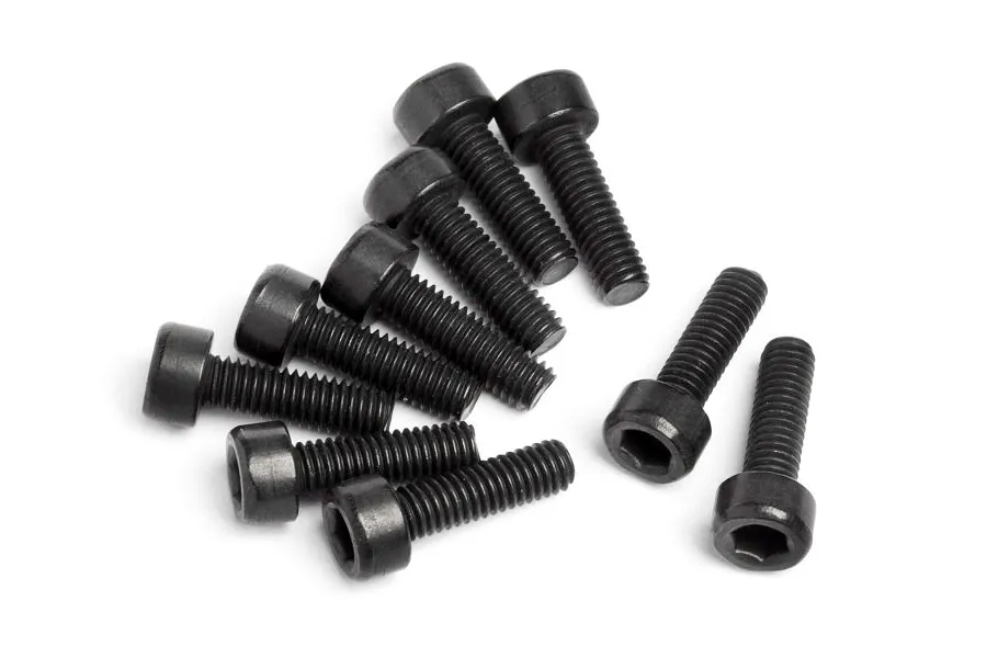 Maverick 3x10mm Coarse Thread Cap Head Screws 10Pcs image 51220