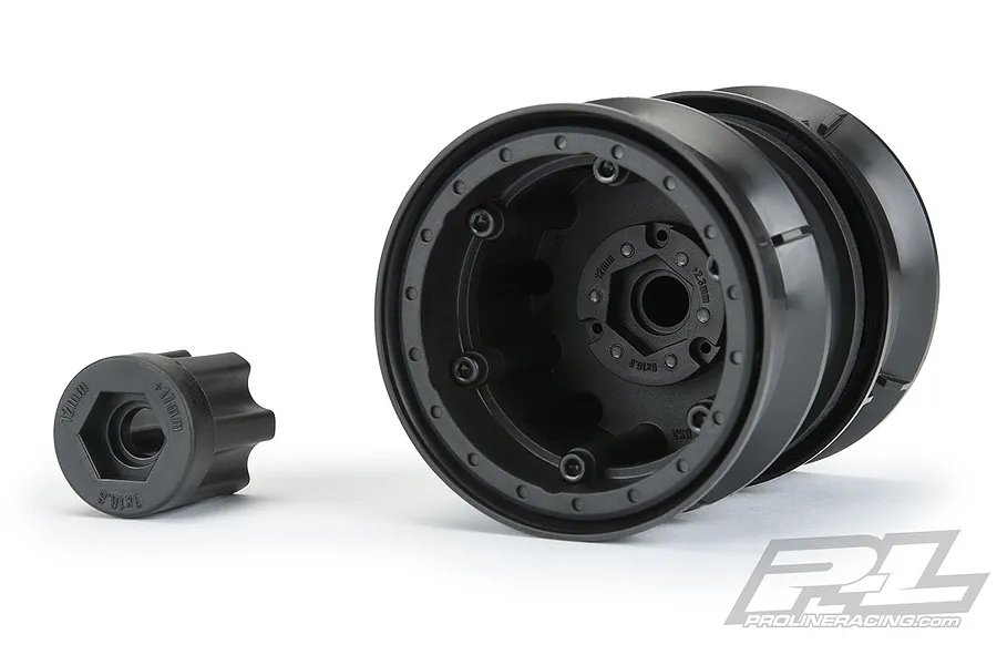 Pro-Line 1.9&amp;quot; Black Plastic Carbin Dually Internal Beadlock Rock Crawler Rims 2Pcs image 51274