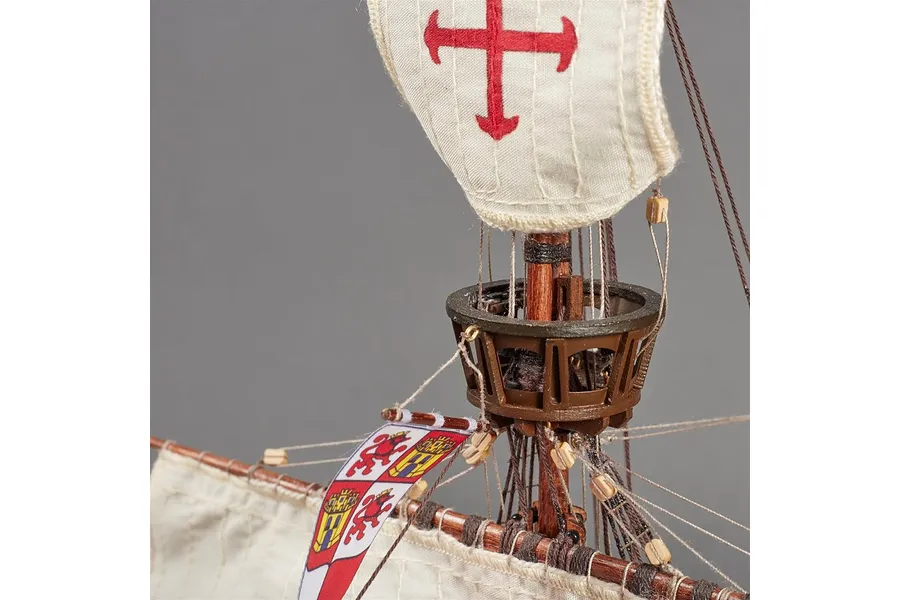 Artesania Latina 1/65 Santa Maria Caravel (nao) Scaled Wooden Model Ship Kit image 51308