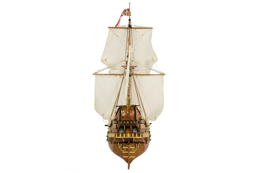 Artesania Latina 1/90 Spanish Galleon San Francisco II w/ Figurines Scaled Wooden Model Ship Kit image 51316