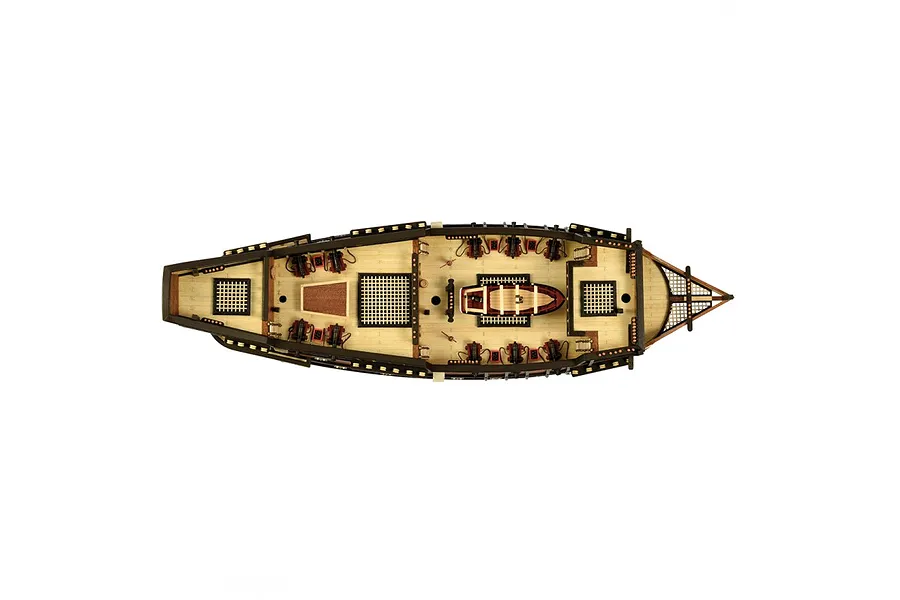Artesania Latina 1/90 Spanish Galleon San Francisco II w/ Figurines Scaled Wooden Model Ship Kit image 51317