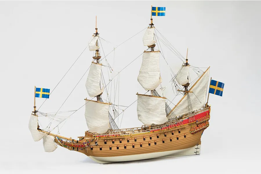 Artesania Latina 1/65 1628 Swedish Vasa Warship w/ Figurines Scaled Wooden Model Ship Kit image 51343