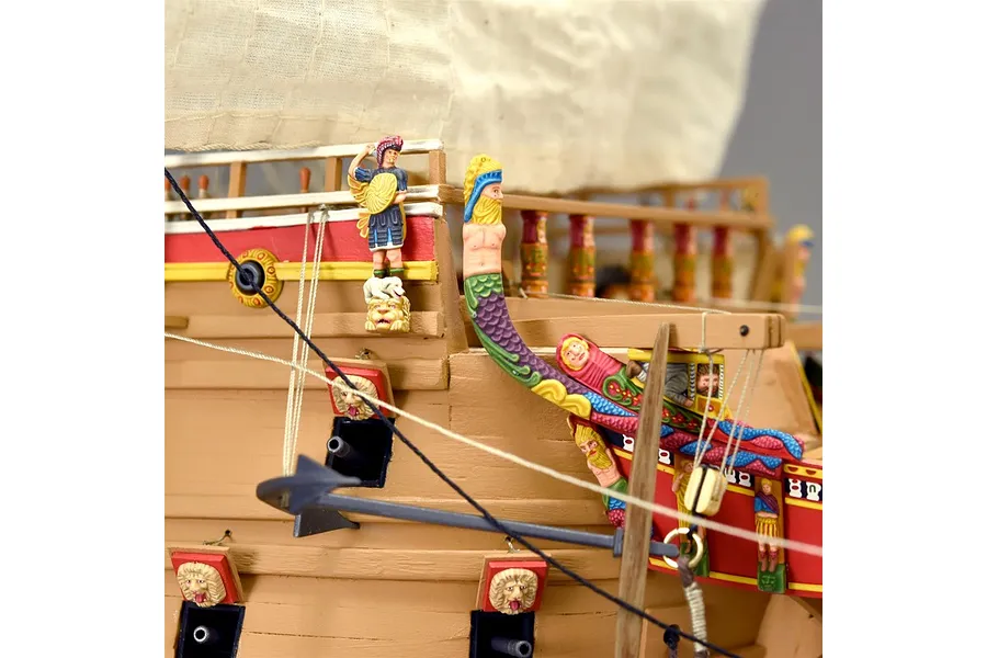Artesania Latina 1/65 1628 Swedish Vasa Warship w/ Figurines Scaled Wooden Model Ship Kit image 51348