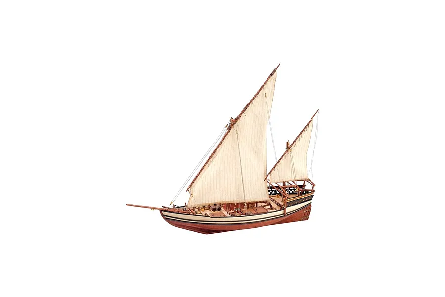 Artesania Latina 1/85 Arabian Sultan Arab Dhow Scaled Wooden Model Ship Kit image 51398