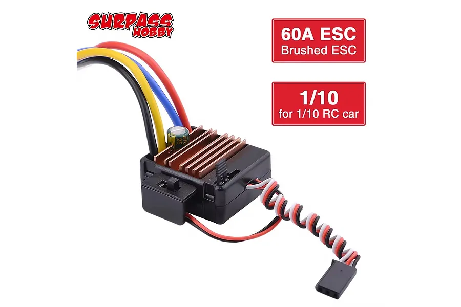 Surpass 1/10 60A Brushed ESC image 51408