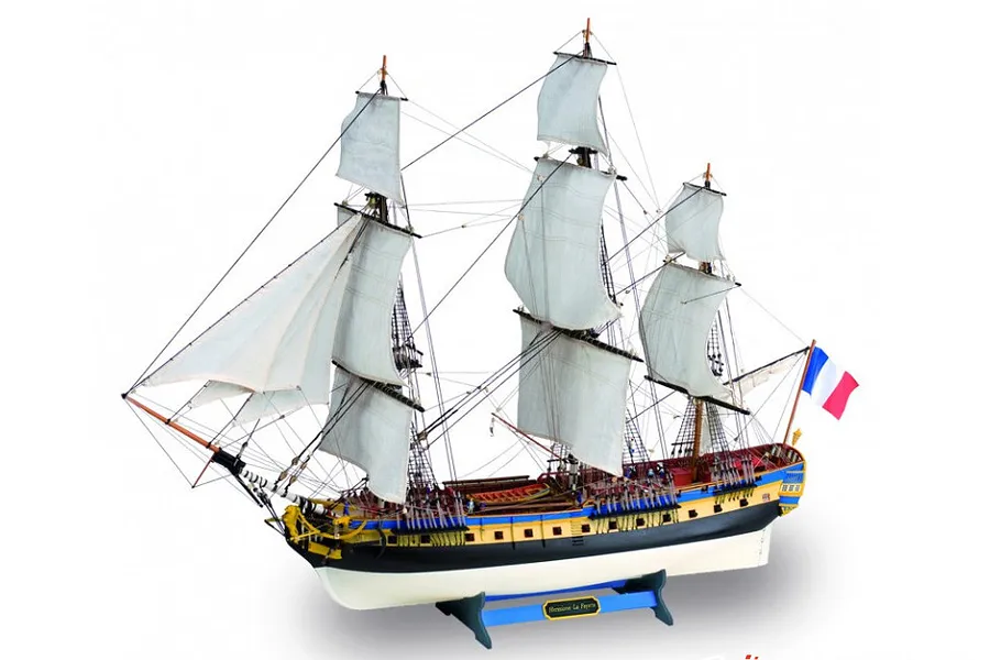 Artesania Latina 1/89 L&amp;#039;Hermione La Fayette Freedom Frigate Scaled Wooden Model Ship Kit image 51443