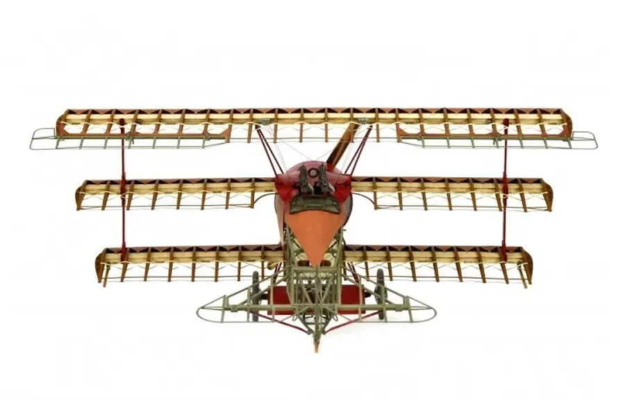 Artesania Latina 1/16 The Red Baron&amp;#039;s Triplane; Fokker Dr.I Scaled Wooden Model Kit image 51479