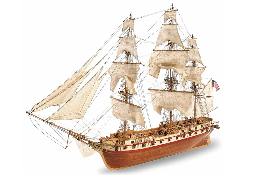 Artesania Latina 1/85 1797 US Navy Constellation Frigate Scaled Wooden Model Ship Kit image 51512