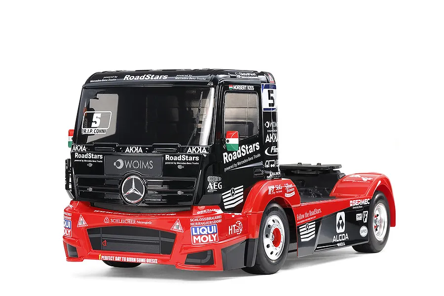 Tamiya TT-01E Mercedes-Benz Actros MP4 MB Motorsport RC On Road Truck Electric 4WD 1/14 Scale Kit image 51652