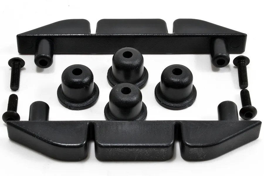 RPM Black Universal Body Skid Rail Set 2Pcs image 51708