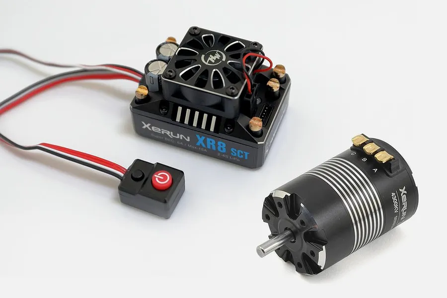 Hobbywing XeRun 3652 3100Kv G2 Sensored Brushless Motor &amp;amp; XR8-SCT 140A ESC Combo image 51781