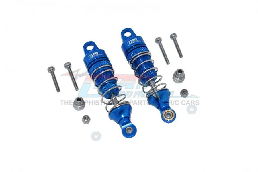 GPM Blue Aluminium Losi Mini T &amp;amp; Mini B 2.0 50mm Front Shocks 2Pcs w/ Hardware image 51892