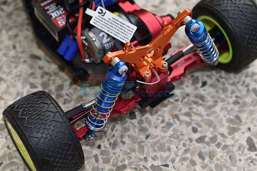 GPM Blue Aluminium Losi Mini T &amp;amp; Mini B 2.0 60mm Rear Shocks 2Pcs w/ Hardware image 51898