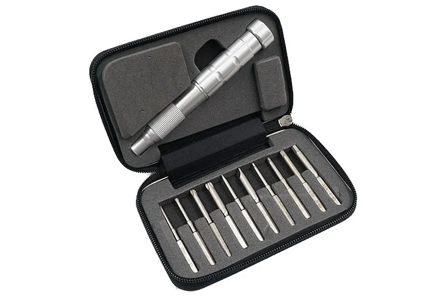 Yeah Racing Aluminium Screw Driver Set w/ Hex, Phillips &amp;amp; Flat Head Screw Bits Set image 51977