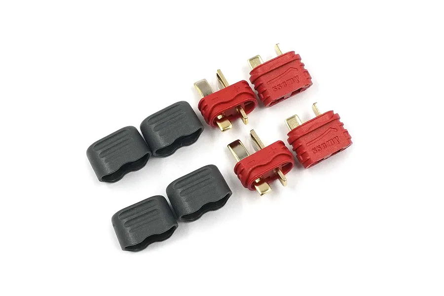 Yeah Racing Deans T Connectors w/ Insulating Caps 2 Sets image 51980