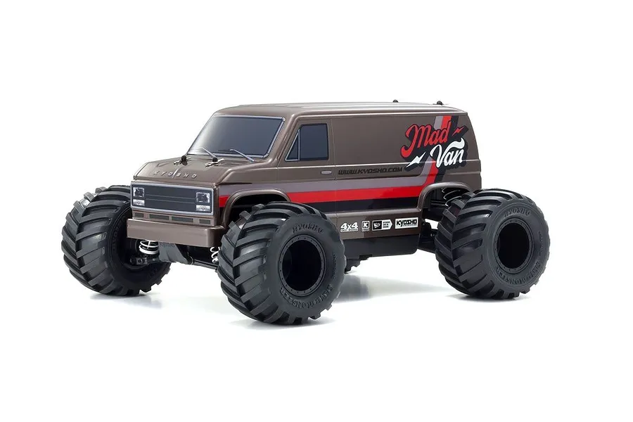 Kyosho Fazer Mk2 Mad Van FZ02L-BT Series RC Monster Truck Electric 4WD 1/10 Scale RTR - Champagne image 52010