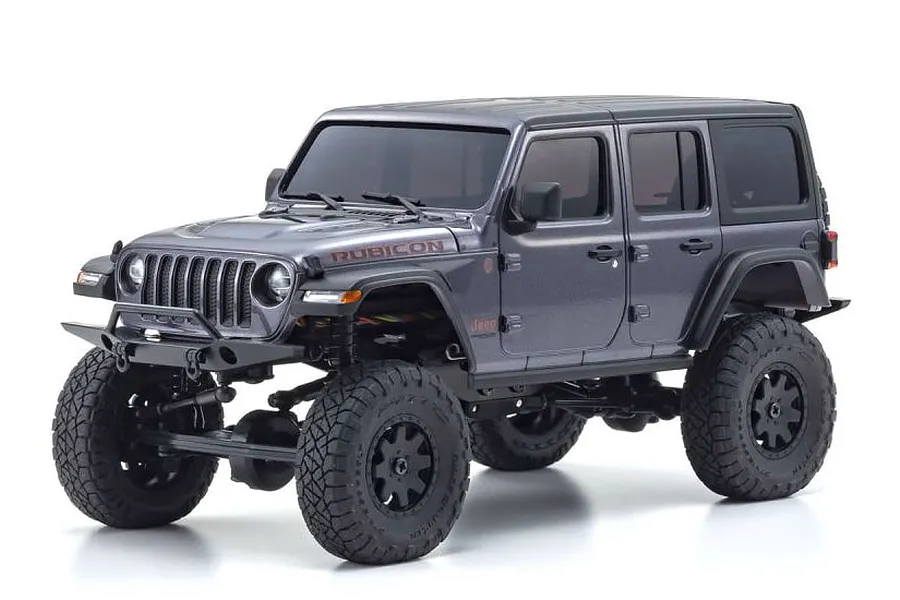 Kyosho Mini-Z Jeep Wrangler Unlimited Rubicon RC Rock Crawler Electric 4WD RTR - Granite Crystal Metallic image 52231