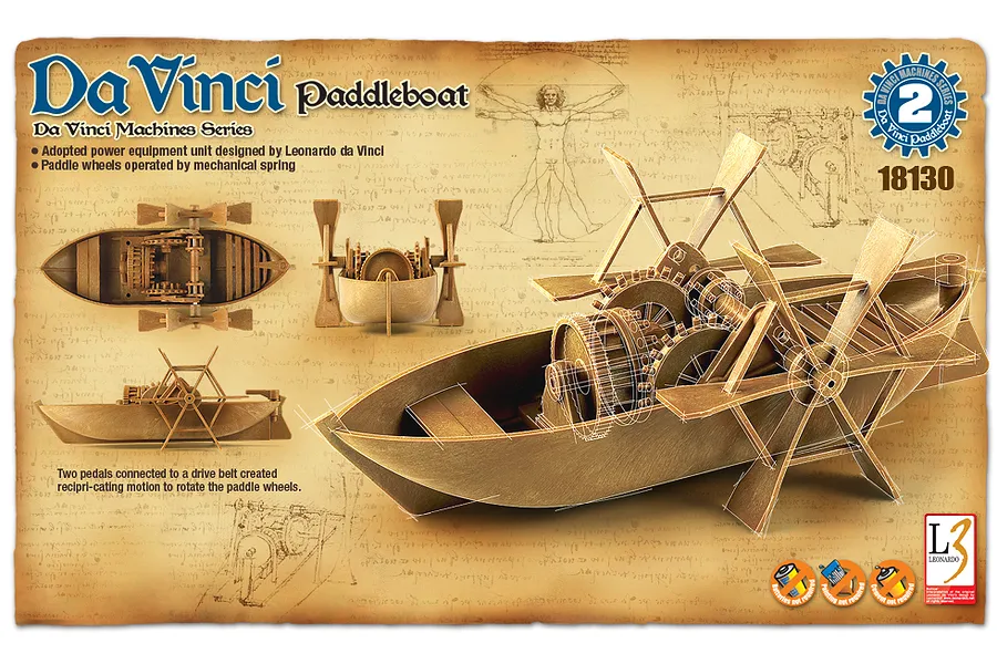 Academy da Vinci Paddleboat Scaled Plastic Model Kit image 52276