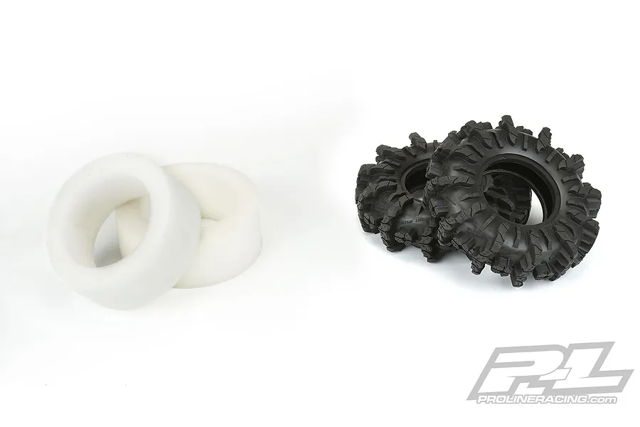 Pro-Line 2.6&amp;quot; Interco Black Mamba Mud Terrain Rock Racer Tyres 2Pcs image 52308