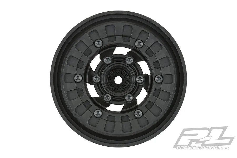 Pro-Line 2.6&amp;quot; Vice CrushLock Black Beadlock Rock Crawler Rims 2Pcs image 52313