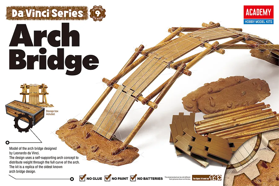 Academy da Vinci Series Arch Bridge Edukit Scaled Plastic Model Kit image 52331