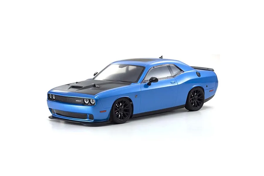 Kyosho Fazer Mk2 Dodge Challenger SRT Hellcat LWB RC Car Electric 4WD 1/10 Scale RTR - Blue image 52344