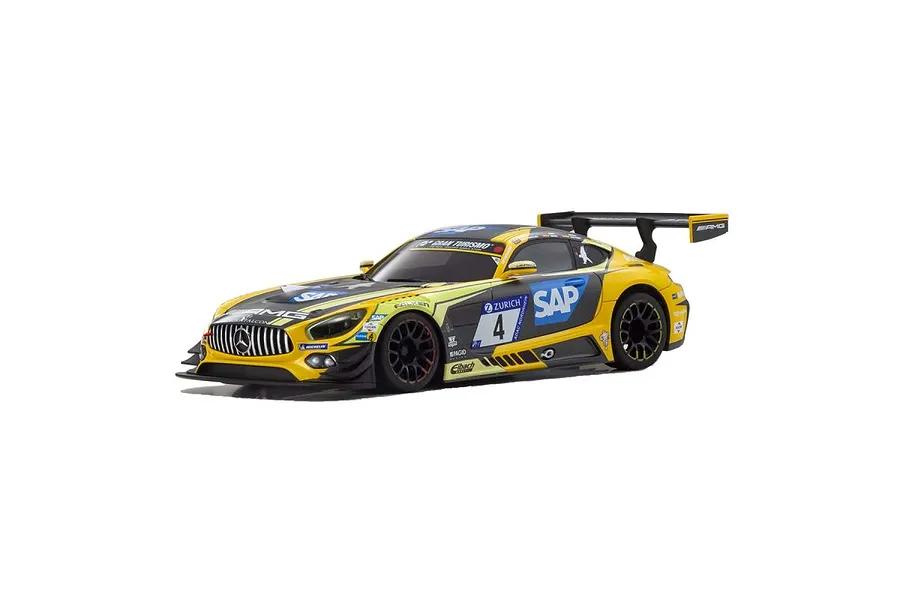 Kyosho Mini-Z Mercedes-AMG GT3 Nurburgring 2018 RC Car Electric RWD RTR - Team Black Falcon No.4 image 52396