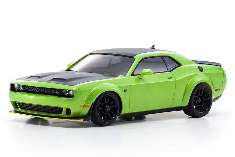 Kyosho Mini-Z Dodge Challenger SRT Hellcat Redeye Destroyer RC Drift Car Electric AWD RTR - Sublime Green image 52404