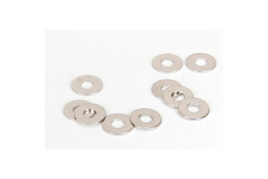 Losi 3.2x7x0.5mm Aluminium Washers 10Pcs image 52597