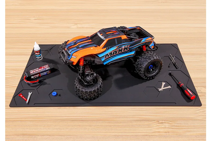 Traxxas Black Rubber 36&amp;quot;x20&amp;quot;x0.2&amp;quot; (91x51x5mm) Pit Mat image 52633