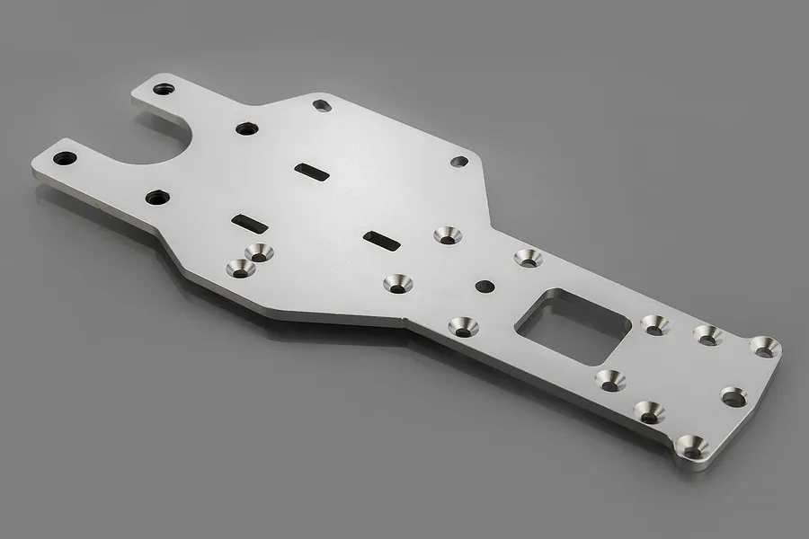 Rovan Silver Aluminium 5mm Rear Main Chassis image 52653