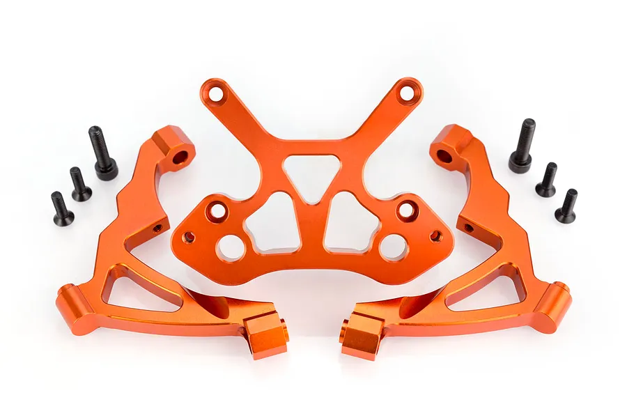 Rovan Orange Aluminium Front Shock Tower Set image 52657